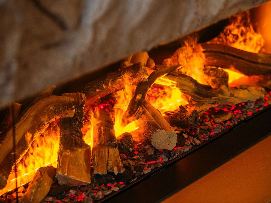 e-MatriX 1050/400 CL - caminetto elettrico a vapore acqueo, angolo sinistro