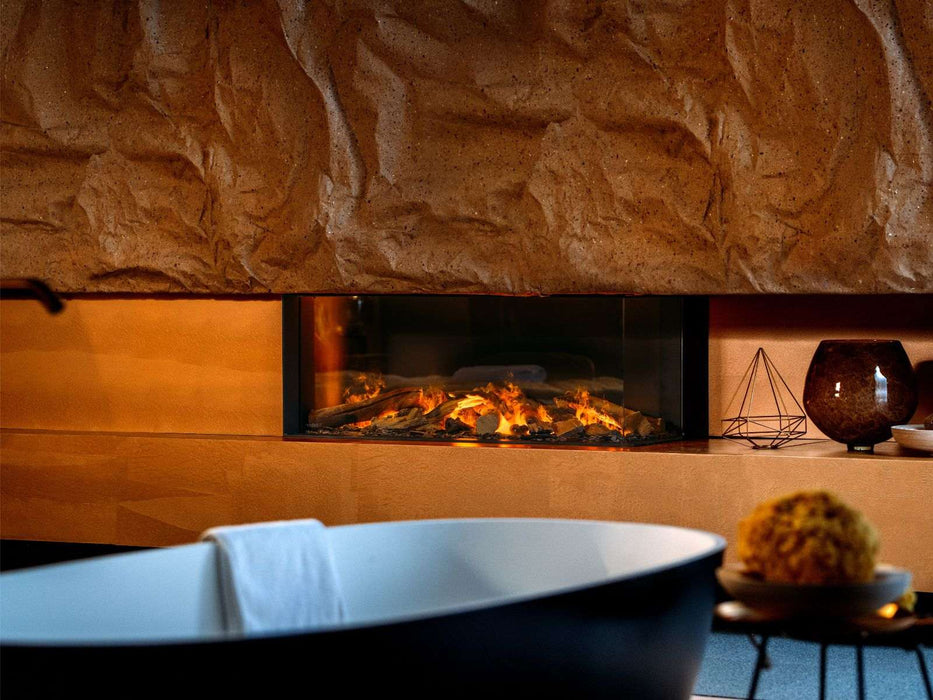 e-MatriX 1050/400 CR - caminetto elettrico a vapore acqueo, angolo destro