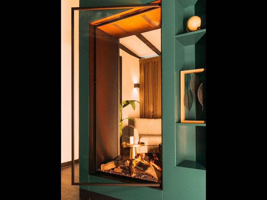 e-MatriX Vertical 800/1600 ST - caminetto elettrico a vapore acqueo, bifacciale