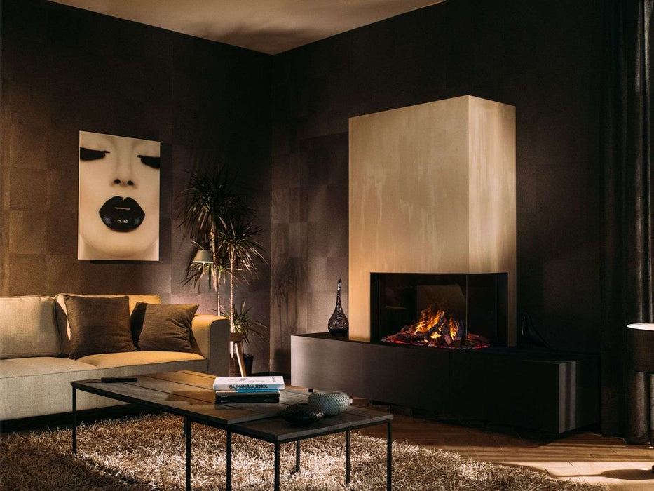 e-MatriX | 800/500 CR - caminetto elettrico a vapore acqueo, angolo destro