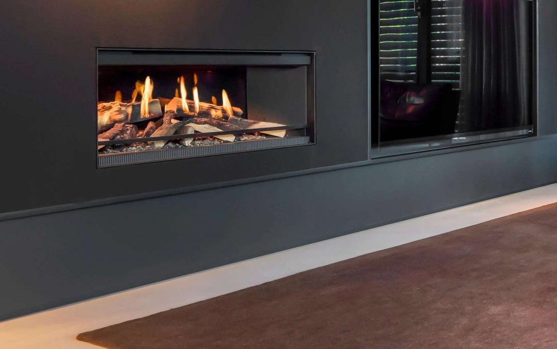 Kalfire E-one 100F - caminetto elettrico da incasso, modello frontale