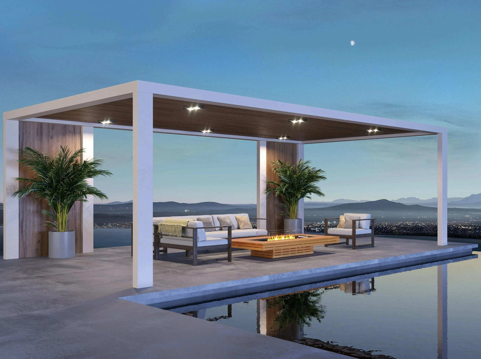 Ecosmart Gin 90 (altezza bassa) tavolo con braciere a bioetanolo - Efesto Home