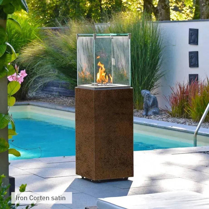 Neocube O - focolare a gas con rivestimento in ceramica - Efesto Home