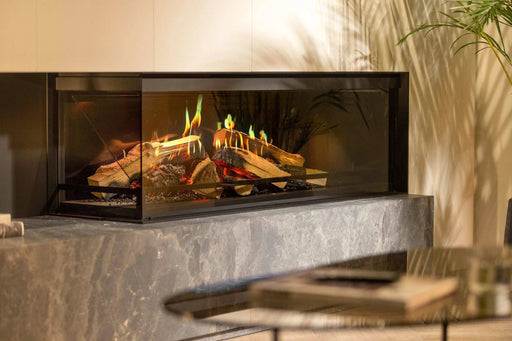 Kalfire E-one 130C S - caminetto elettrico da incasso, modello sinistro