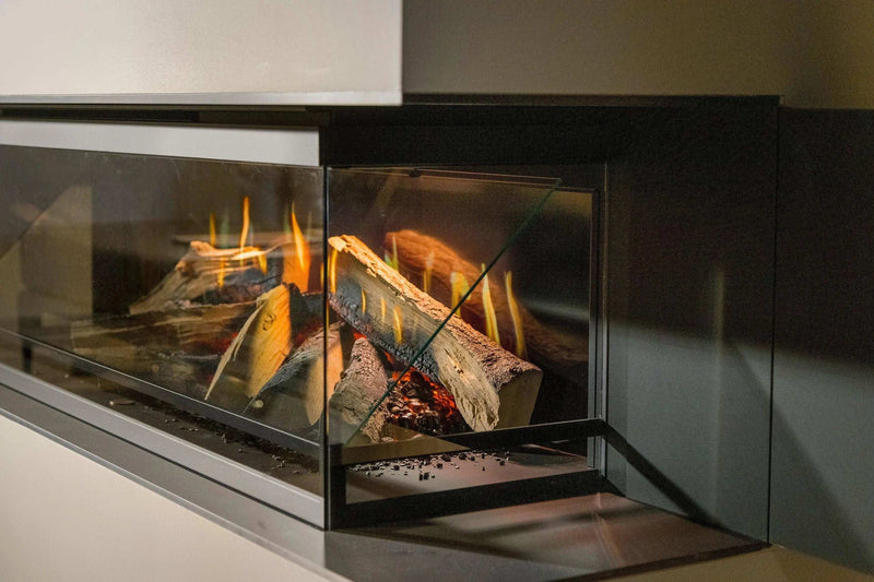 Kalfire E-one 190S - caminetto elettrico da incasso, modello trifacciale