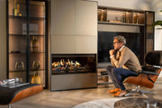 Kalfire E-one 100F - caminetto elettrico da incasso, modello frontale