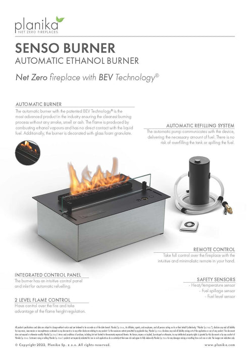 Planika Senso Burner - bruciatore automatico a bioetanolo