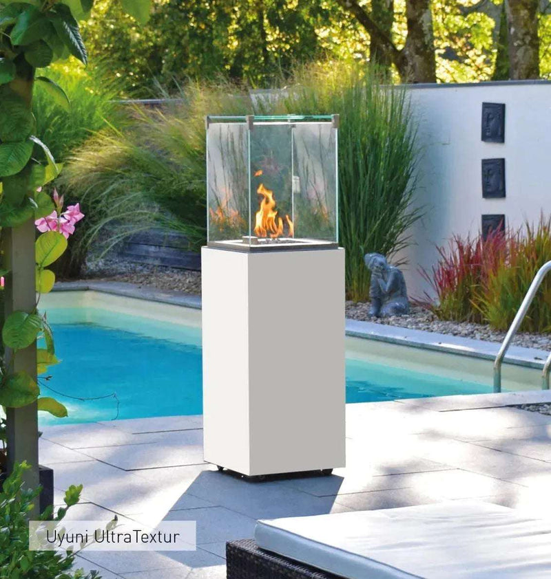 Neocube O - focolare a gas con rivestimento in ceramica - Efesto Home