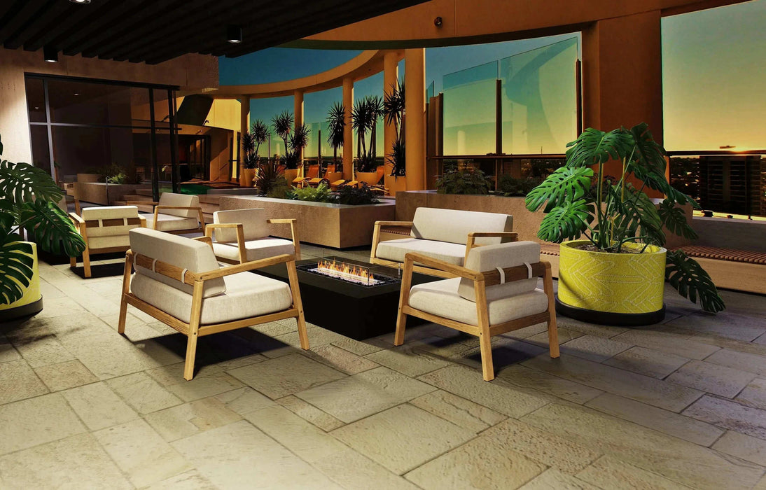 Ecosmart Wharf 65 tavolo con braciere a bioetanolo - Efesto Home