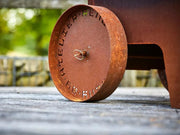 RB73 Bijuga caminetto a legna per esterno in acciaio corten - Efesto Home