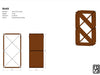 RB73 BloX portalegna e sgabello  in acciaio corten - Efesto Home