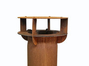 RB73 Fennek 80 caminetto a legna per esterno in acciaio corten - Efesto Home