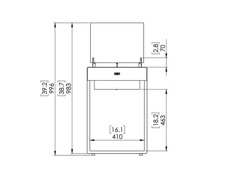Ecosmart Pop 8T caminetto a bioetanolo - Efesto Home