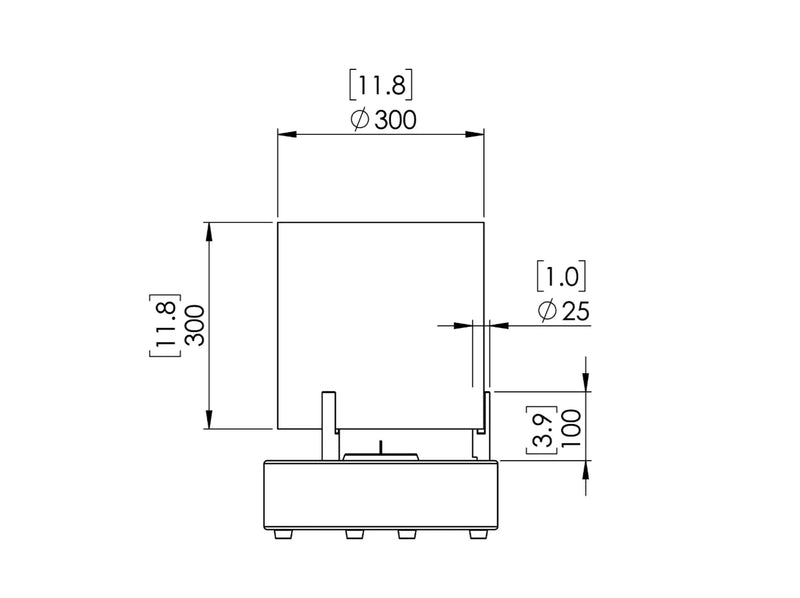 Ecosmart T-Lite 3 caminetto a bioetanolo - Efesto Home